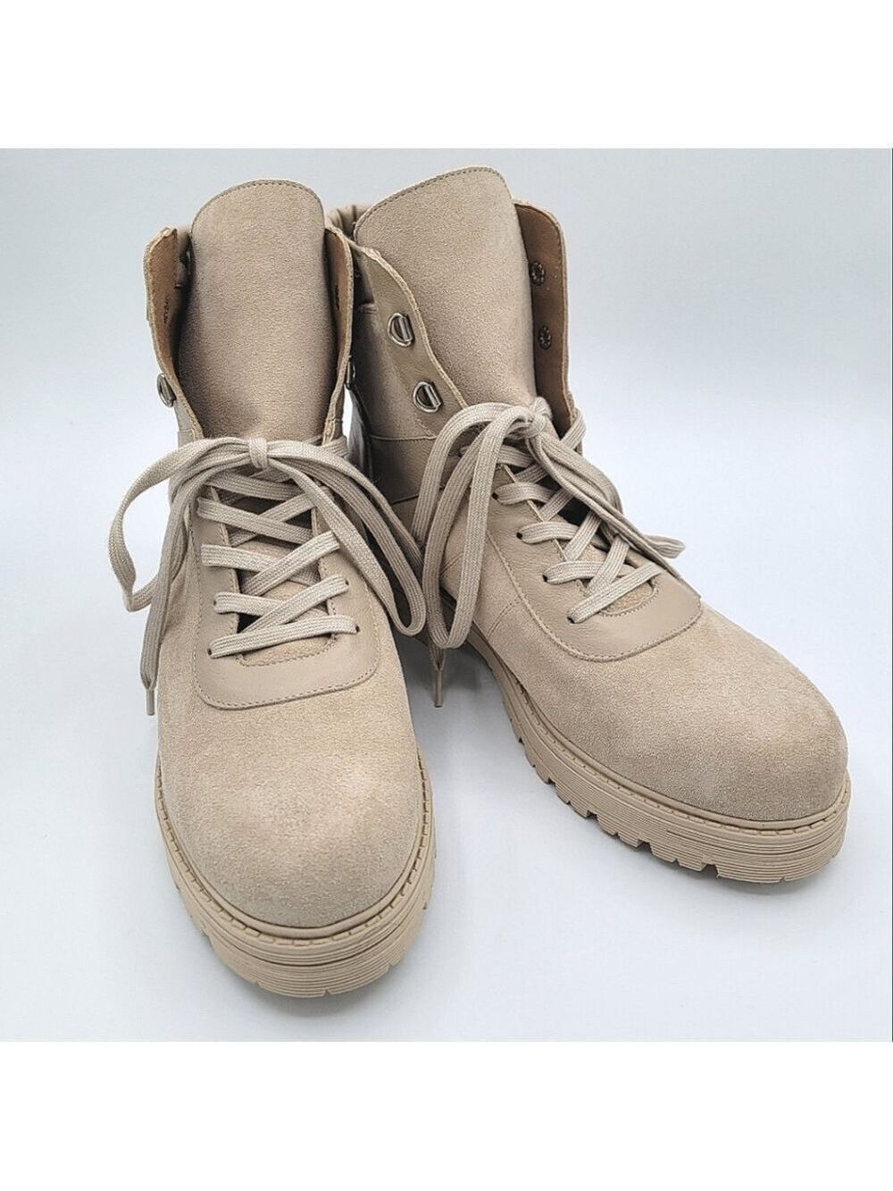 Avellini Combat Boots Desert Tan NWOT #2618
